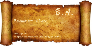 Beamter Alex névjegykártya
